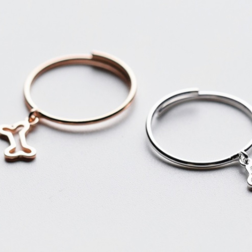 Dog Bone Adjustable Toe Ring